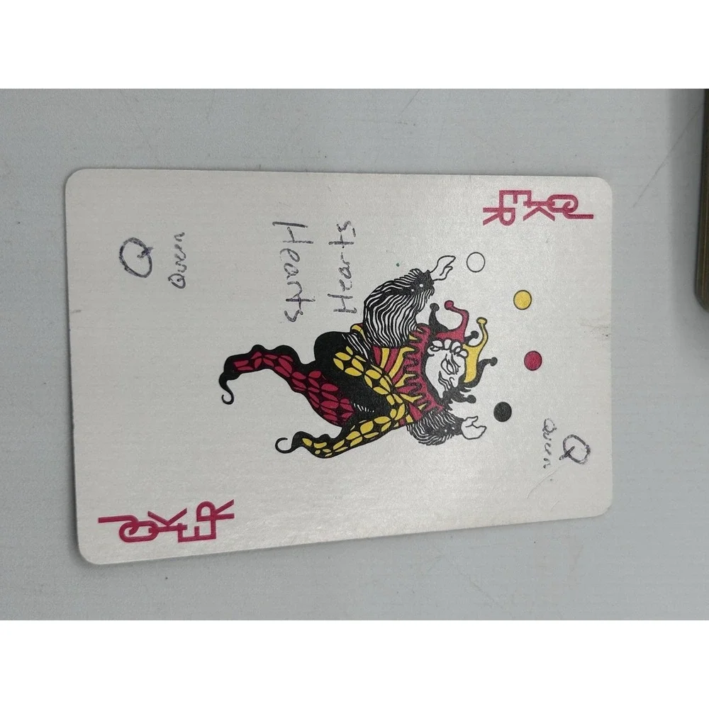 Oxy Cities Service Playing Cards Red Blue Gold Occidental Merger Vtg Read